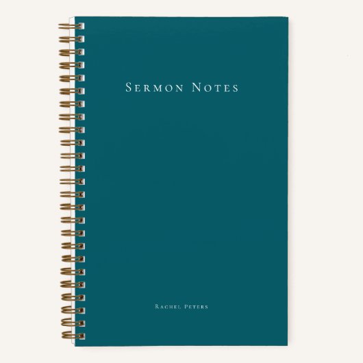 Personalized Modern Sermon Church Notitieboek (Voorkant)