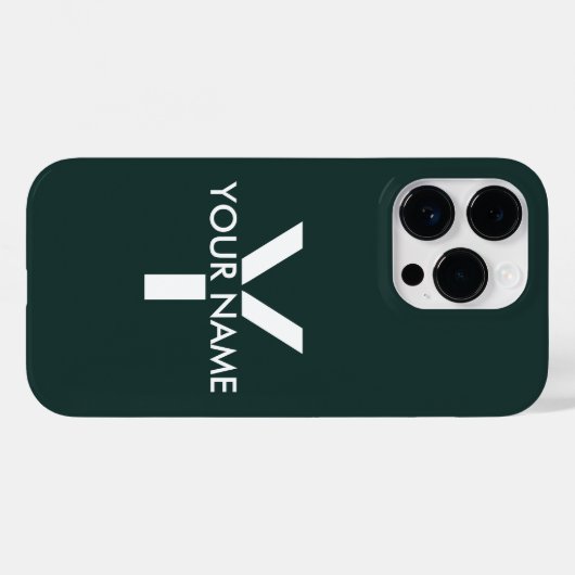 Personalized Modern Stylish Trendy Case-Mate iPh iPhone Case (Achterkant (horizontaal))