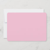 Personalized Modern Watercolor Pink Floral  Notitiekaartje (Achterkant)