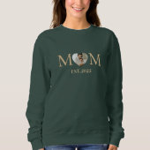 Personalized mom and dad photo sweatshirt, custom  trui (Voorkant)