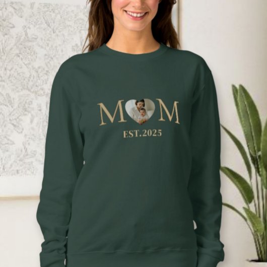 Personalized mom and dad photo sweatshirt, custom  trui