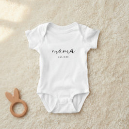Personalized Mom and Est. Date Sweatshirt, Custom  Romper