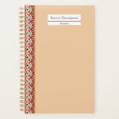 Personalized mom birthday Indien Beige minimalism Planner (Voorkant)