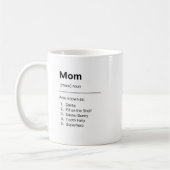 Personalized Mom Definition Photo Mug Koffiemok (Links)