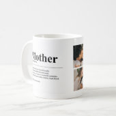 Personalized Mom Definition Photo Mug Koffiemok (Voorkant links)