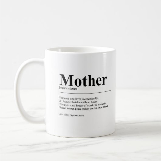 Personalized Mom Definition Photo Mug Koffiemok (Links)