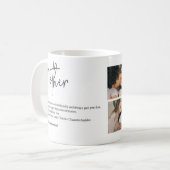Personalized Mom Definition Photo Mug Koffiemok (Voorkant links)