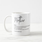 Personalized Mom Definition Photo Mug Koffiemok (Links)