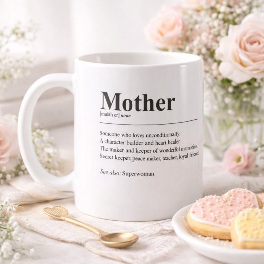 Personalized Mom Definition Photo Mug Koffiemok