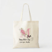 Personalized Mom Initial Tote Bag (Voorkant)