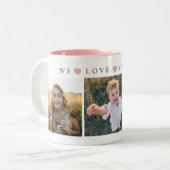 Personalized Mom Love You Tweekleurige Koffiemok (Voorkant links)