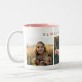 Personalized Mom Love You Tweekleurige Koffiemok (Links)