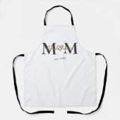 Personalized Mom Name Est Year Apron Gift Schort (Voorkant)