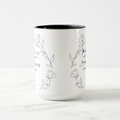 Personalized Mom Nana est year wildflower Mug Mok (Midden)