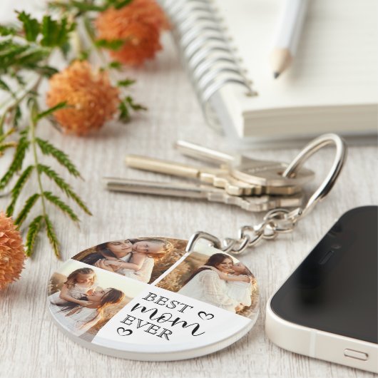 Personalized Mom Photo | Cute Family Keepsake Sleutelhanger (Voorkant Rechts)