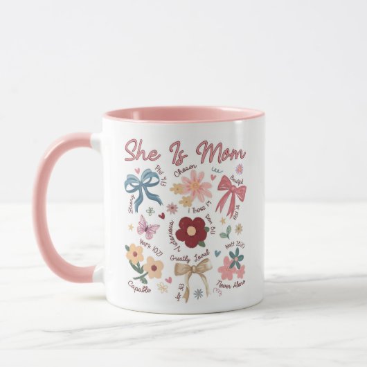 Personalized Mom Photo Mug Cute Design Mok (Links)