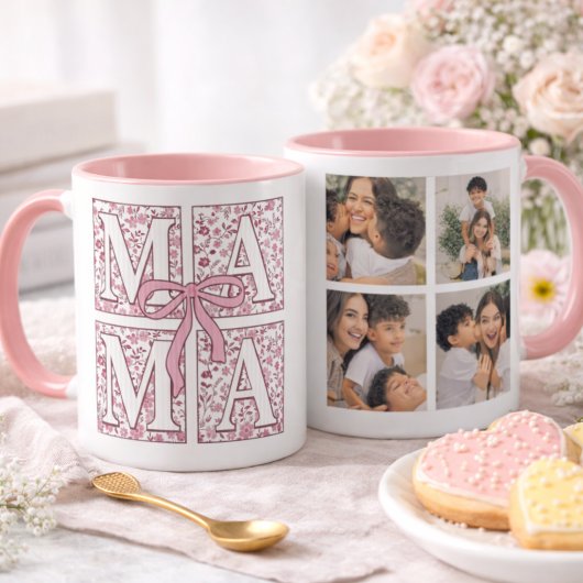 Personalized Mom Photo Mug Cute Design Mok