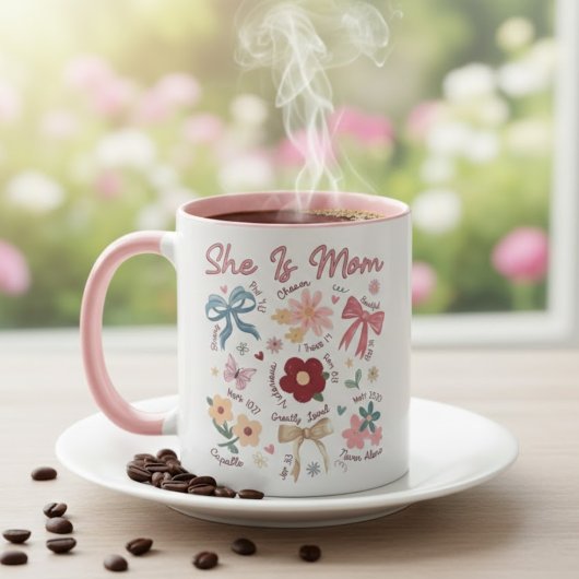 Personalized Mom Photo Mug Cute Design Mok