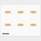 PERSONALIZED MOM TO BE RONDE STICKER (Vel)