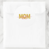 PERSONALIZED MOM TO BE RONDE STICKER (Tas)