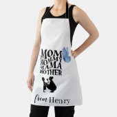 Personalized Mom Typography Apron Schort (Insitu)