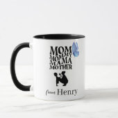 Personalized Mom Typography Mug Mok (Links)