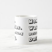 Personalized Mom Warrior Multitasking Daily White Koffiemok (Center)