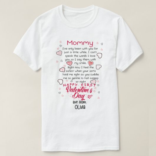 Personalized Mommy I’ve Only Been With You Happy F T-shirt (Design voorkant)