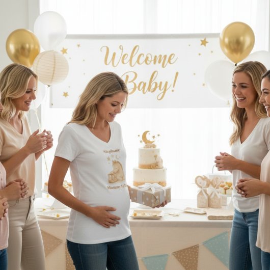 Personalized Mommy to Be T-Shirt – Foal Design