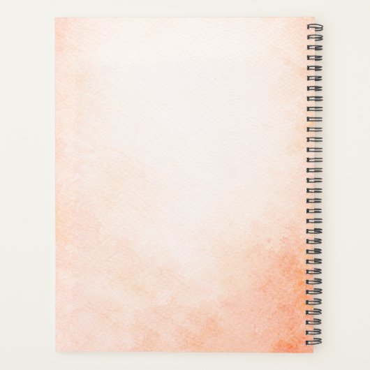 Personalized Monarch Butterfly 2026 Planner (Achterkant)