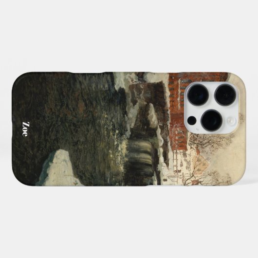 Personalized Monet Landscape iPhone Hoesje (Achterkant horizontaal)