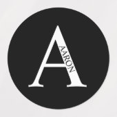 Personalized Monogram and Name Labels (Design 1)