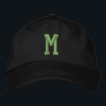 Personalized Monogram Bold Initial Geborduurde Pet<br><div class="desc">Personalized Monogram Bold Initial embroidered cap/hats from Ricaso  - Easy change the monogram to your own - Monogrammed accessories.</div>