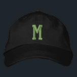 Personalized Monogram Bold Initial Geborduurde Pet<br><div class="desc">Personalized Monogram Bold Initial embroidered cap/hats from Ricaso  - Easy change the monogram to your own - Monogrammed accessories.</div>