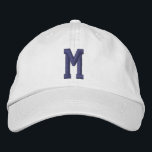 Personalized Monogram Bold Initial Geborduurde Pet<br><div class="desc">Personalized Monogram Bold Initial embroidered cap/hats from Ricaso  - Easy change the monogram to your own - Monogrammed accessories.</div>