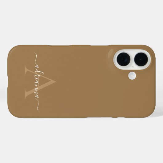 Personalized Monogram Case-Mate iPhone Case (Achterkant (horizontaal))