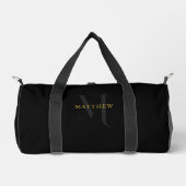 Personalized Monogram Duffle Bag With Custom Name Plunjezak (Voorkant)