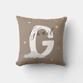 Personalized Monogram G Initial Decorative Throw Kussen (Voorkant)