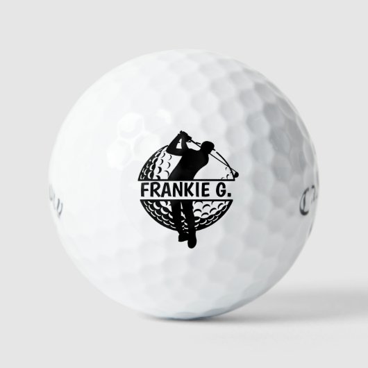 Personalized Monogram Golf Balls - Custom Gift Golfballen (Voorkant)