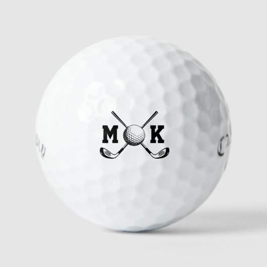 Personalized Monogram Golf Balls | Custom Initial Golfballen (Voorkant)
