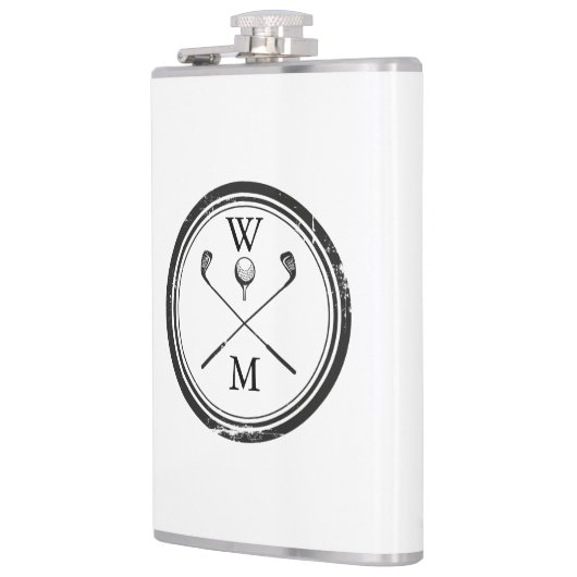 Personalized Monogram Golf Club Ball Heupfles (Links)