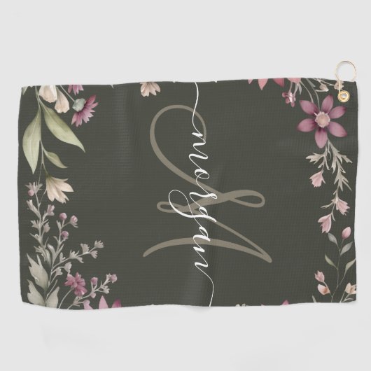 Personalized Monogram  Golfhanddoek (Horizontaal)