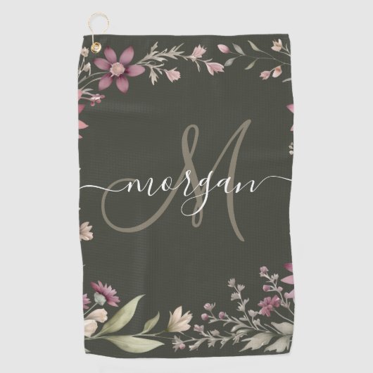 Personalized Monogram  Golfhanddoek (Voorkant)