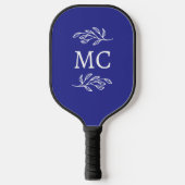 Personalized Monogram Initials Botanical Leaf Pickleball Paddle (Voorkant)