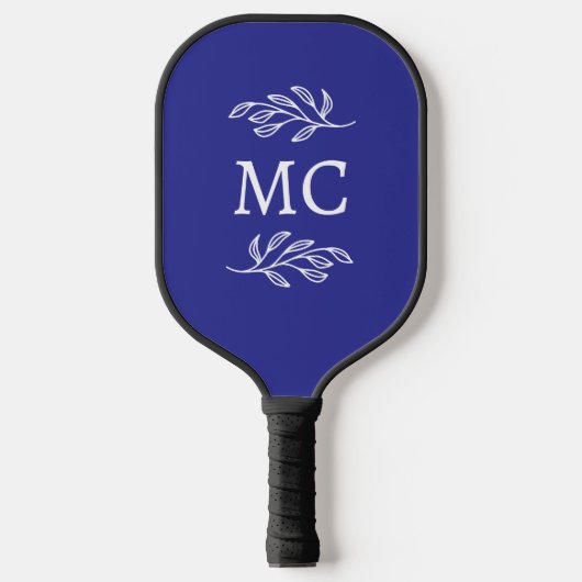 Personalized Monogram Initials Botanical Leaf Pickleball Paddle (Voorkant)