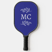 Personalized Monogram Initials Botanical Leaf Pickleball Paddle (Achterkant)