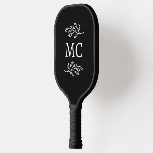 Personalized Monogram Initials Botanical Leaf Pickleball Paddle (Links)