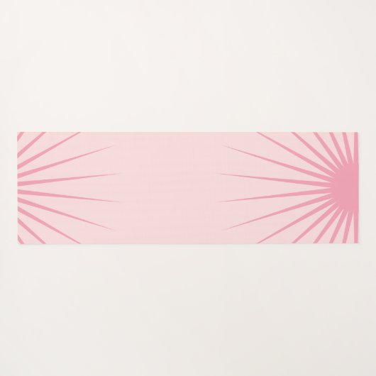 Personalized Monogram Initials Pink Yoga Mat (Achterkant (horizontaal))