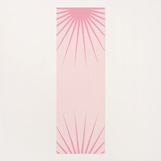 Personalized Monogram Initials Pink Yoga Mat (Achterkant)