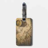 Personalized Monogram Luggage Tag Bagagelabel (Achterkant verticaal)